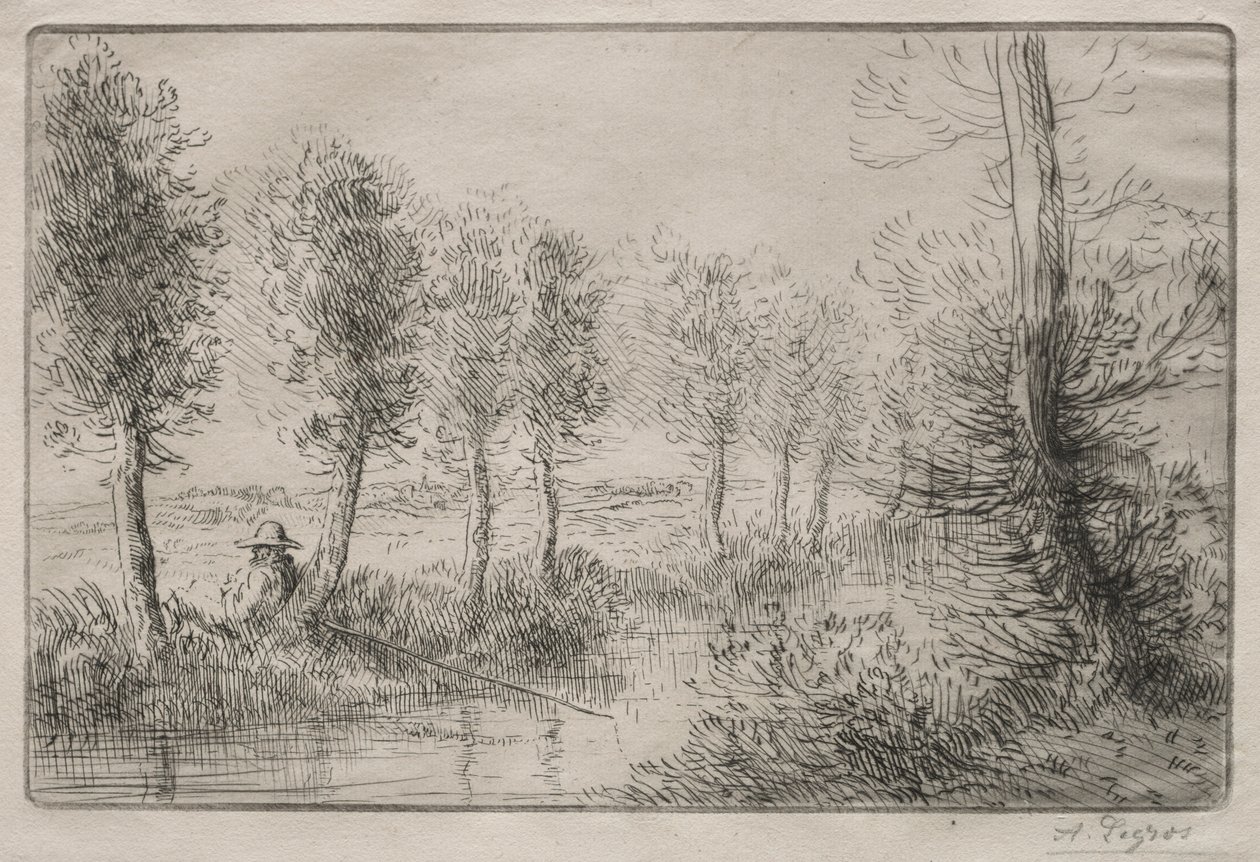 Near the Mill by Alphonse Legros