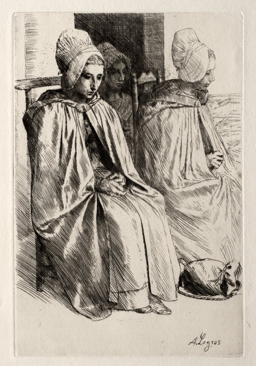 Peasant Woman in the Neighborhood of Boulogne by Alphonse Legros