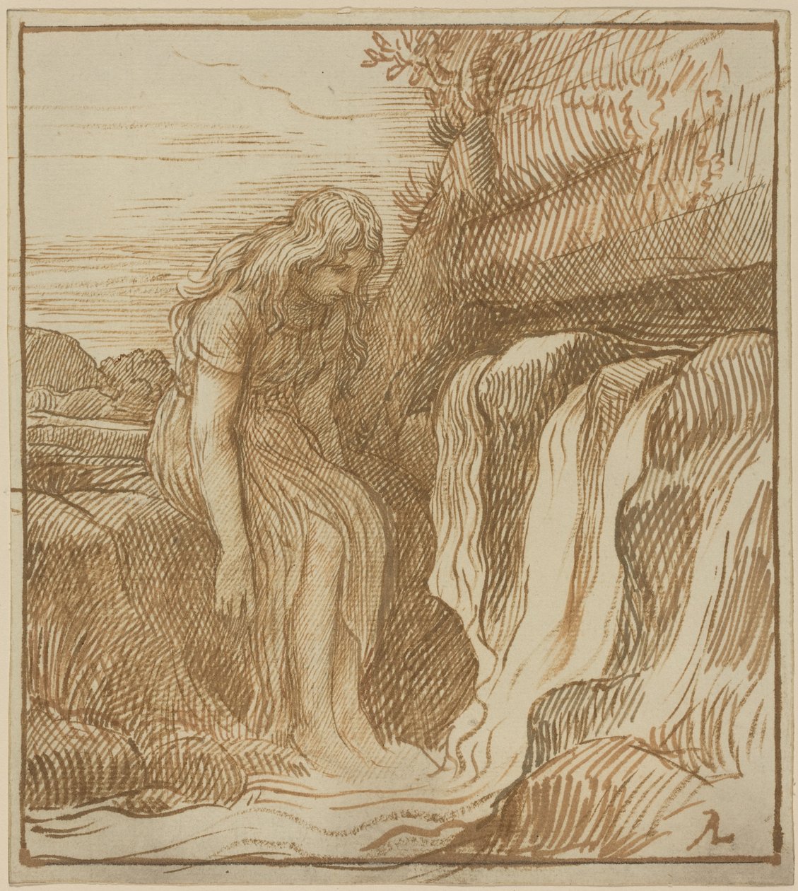 Peasant at the Source by Alphonse Legros