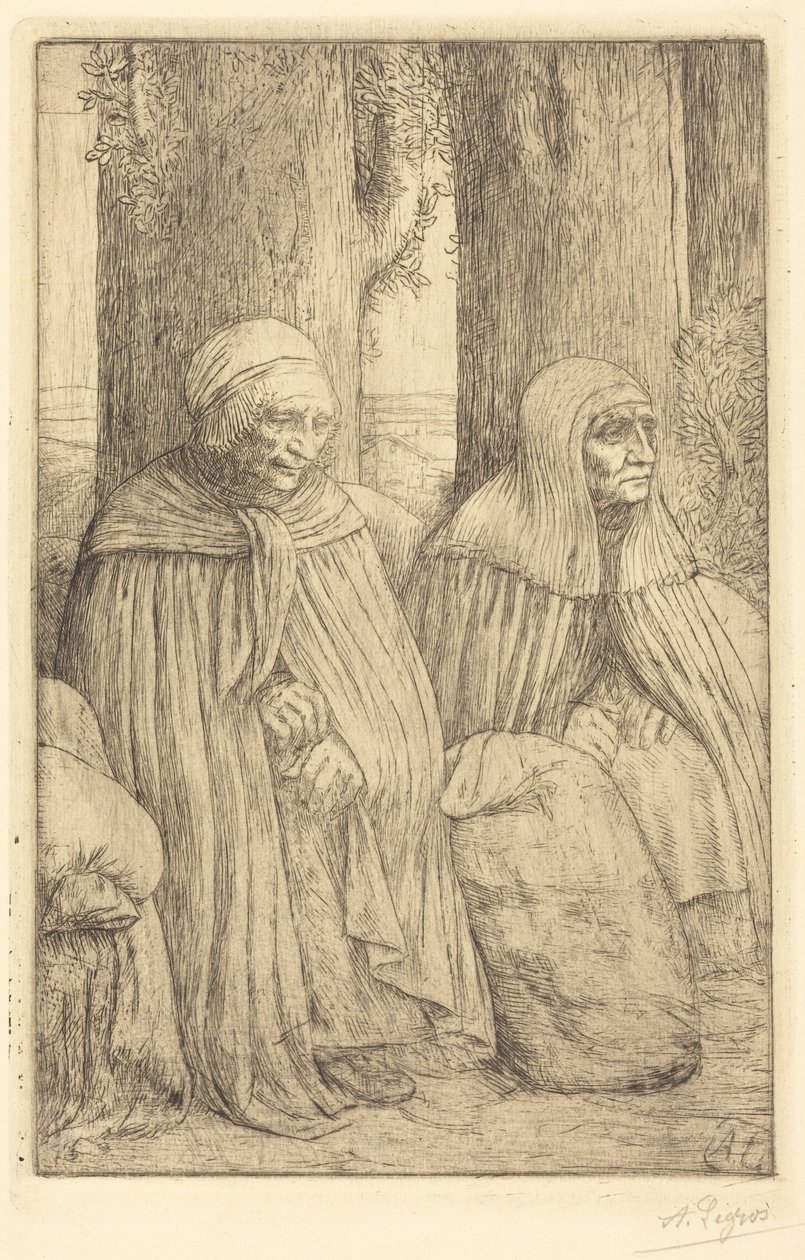 Peasants by Alphonse Legros