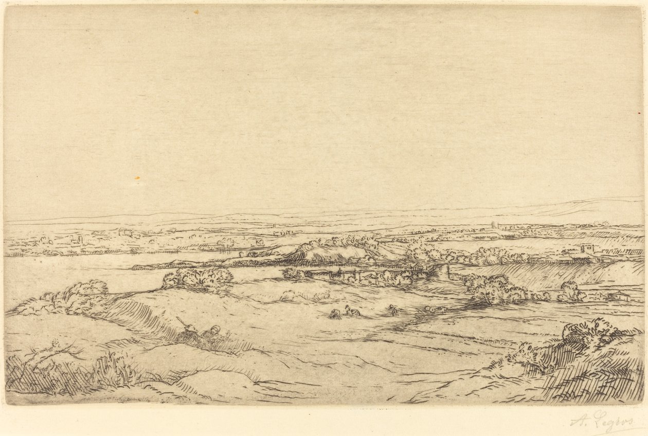 Plain near a Lake by Alphonse Legros