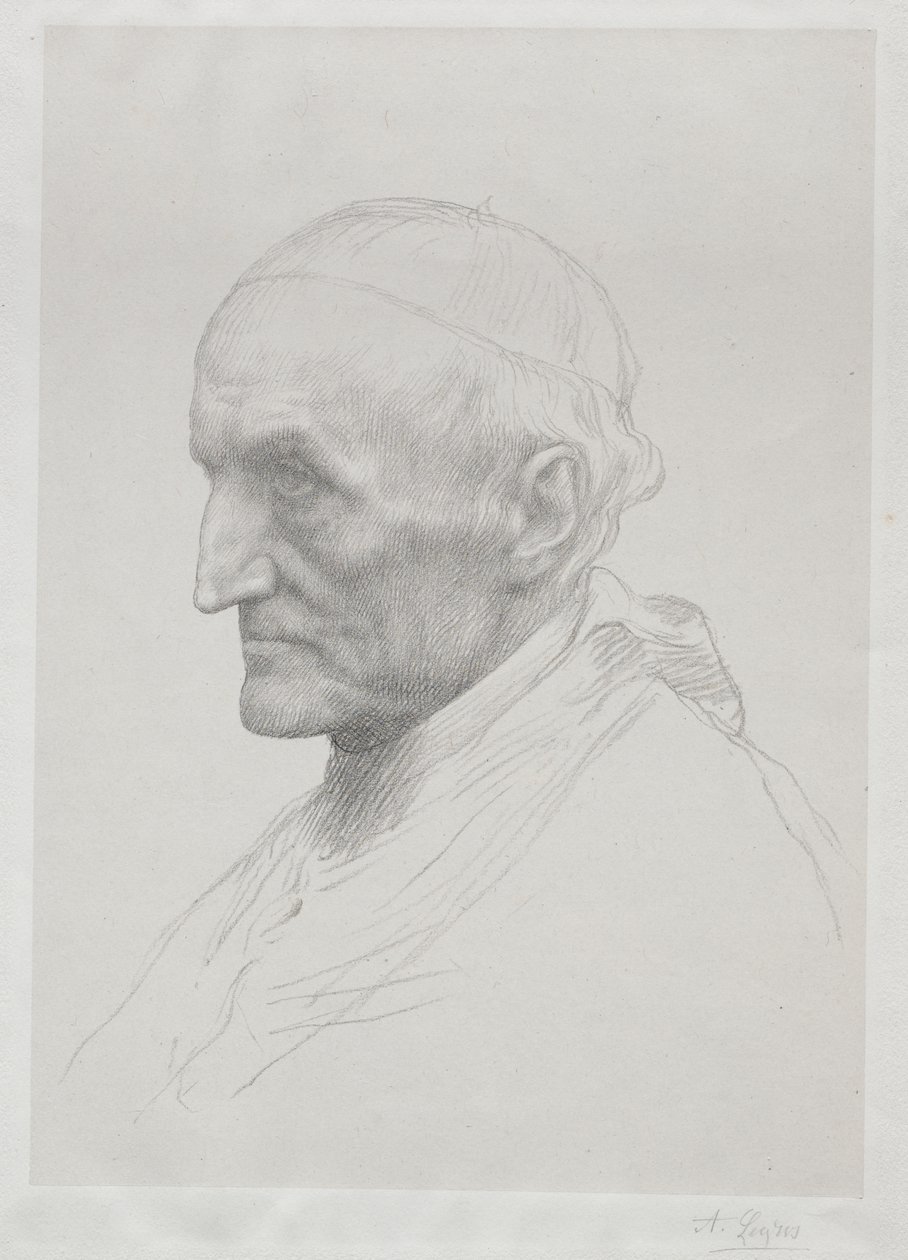 Portrait of Cardinal Manning (2nd Plate) by Alphonse Legros