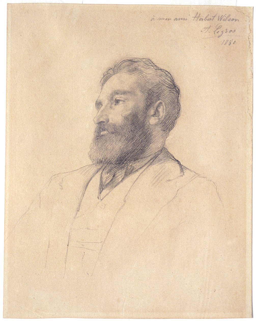 Portrait of Herbert Wilson by Alphonse Legros