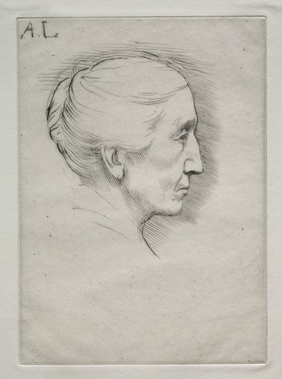 Portrait of Mme. Emily Hughes (1st Plate) by Alphonse Legros