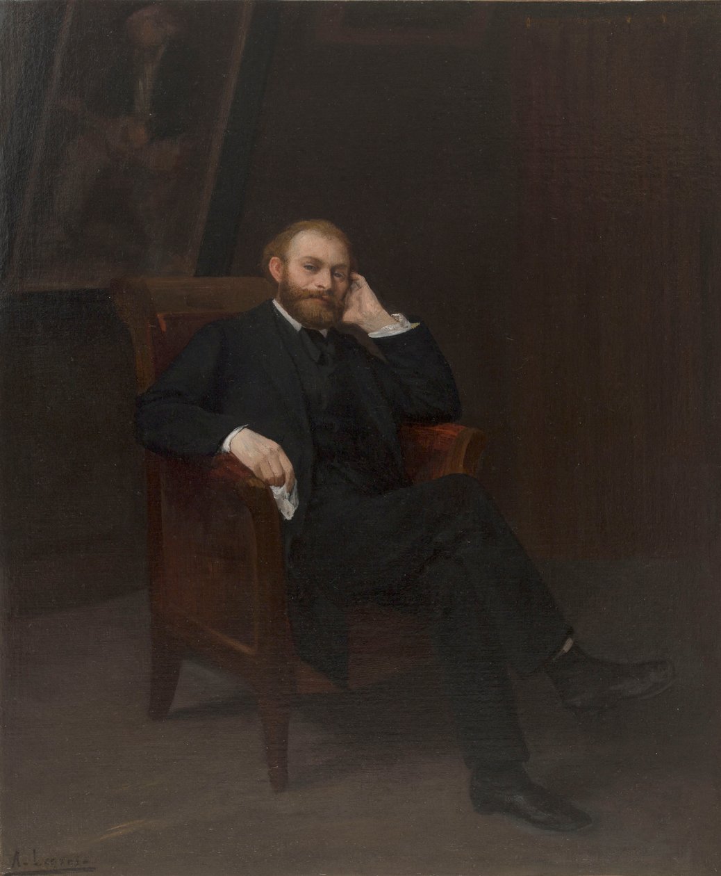 Portrait of the artist Édouard Manet 1832-1883, 1863 by Alphonse Legros