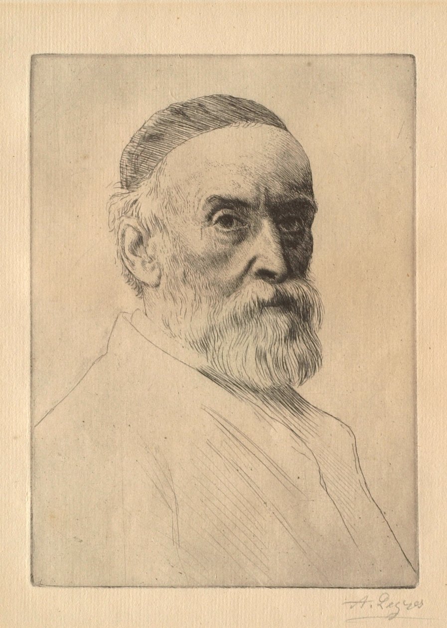 Portrait of the Painter G. F. Watts (1817-1904) by Alphonse Legros