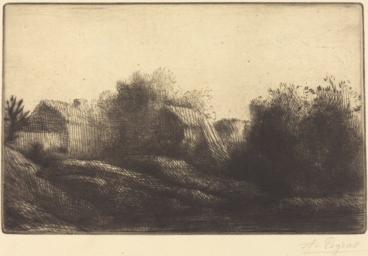Remembrance of My Village by Alphonse Legros