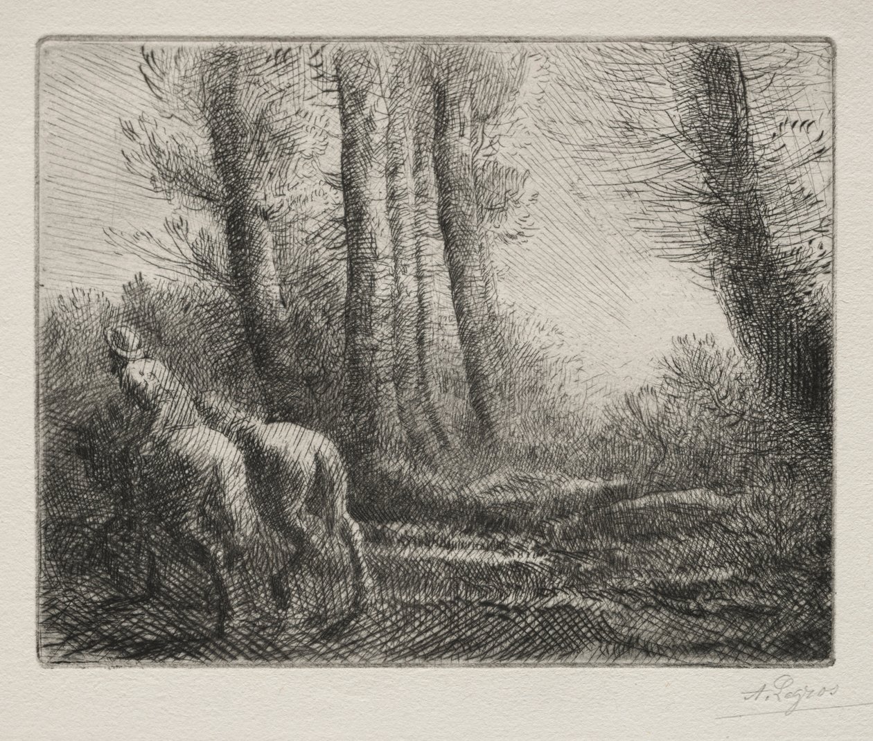 Returning from Tilling the Land by Alphonse Legros