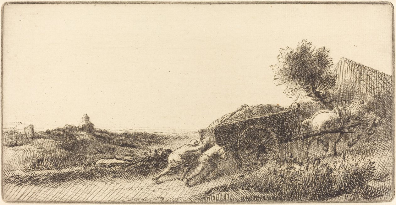Returning with the Hay by Alphonse Legros