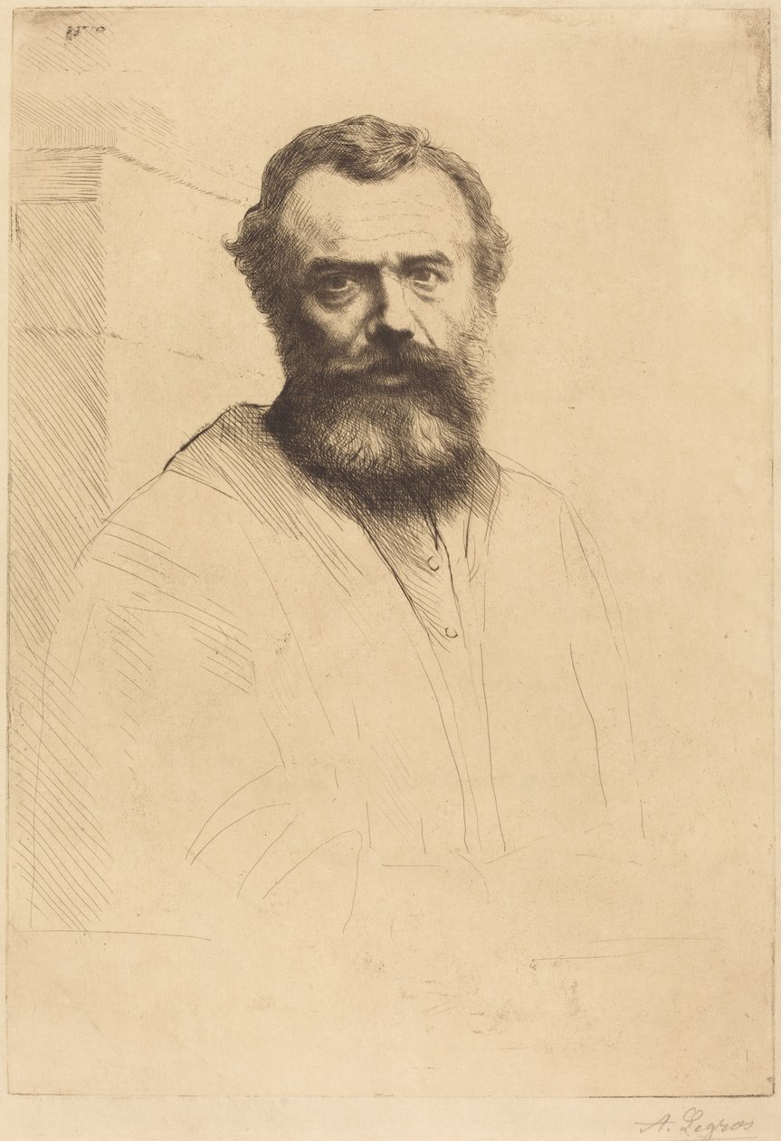 Self-Portrait, 3rd Plate by Alphonse Legros