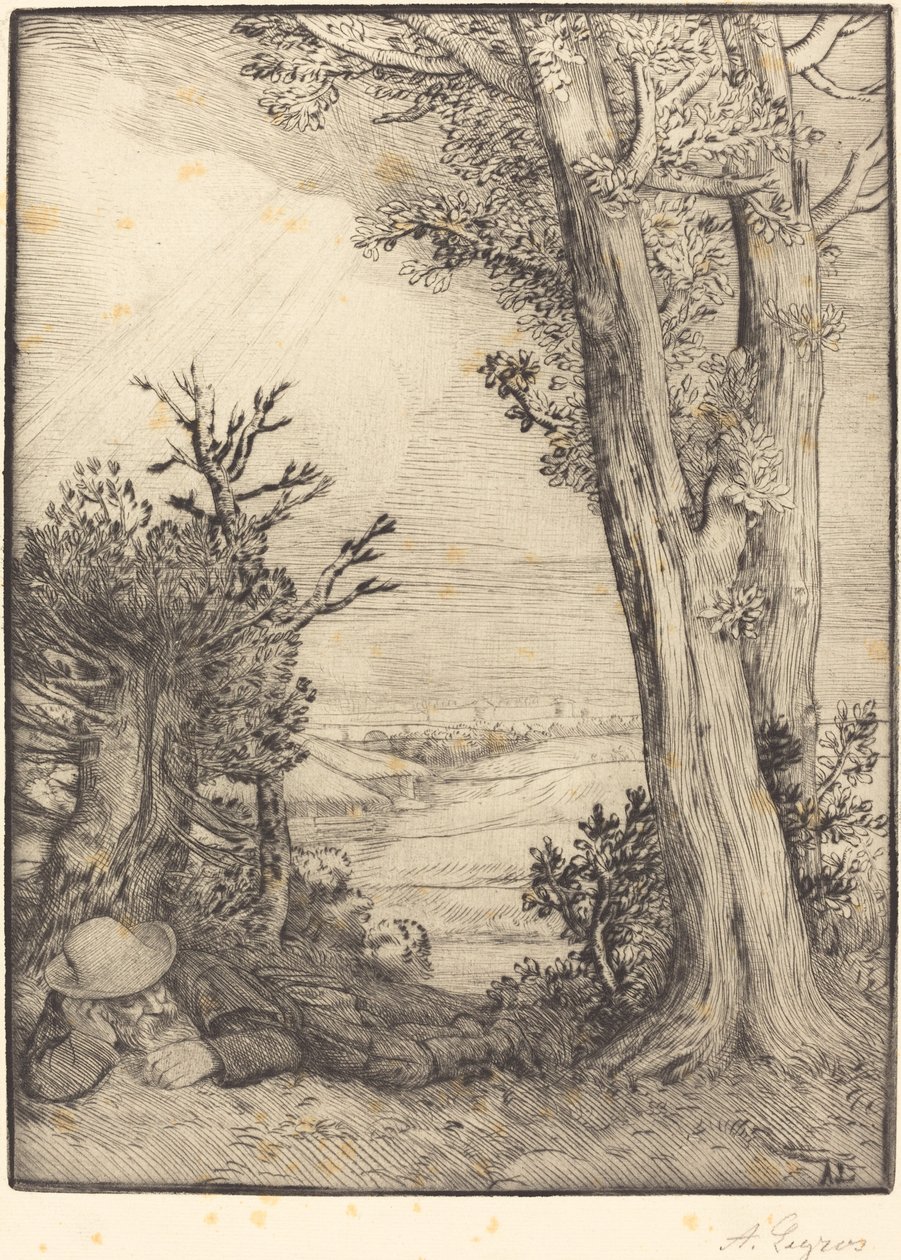 Siesta in the Country by Alphonse Legros