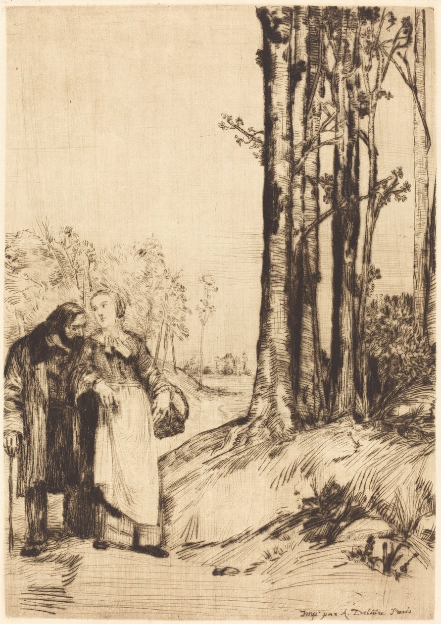 Stroll of the Convalescent by Alphonse Legros