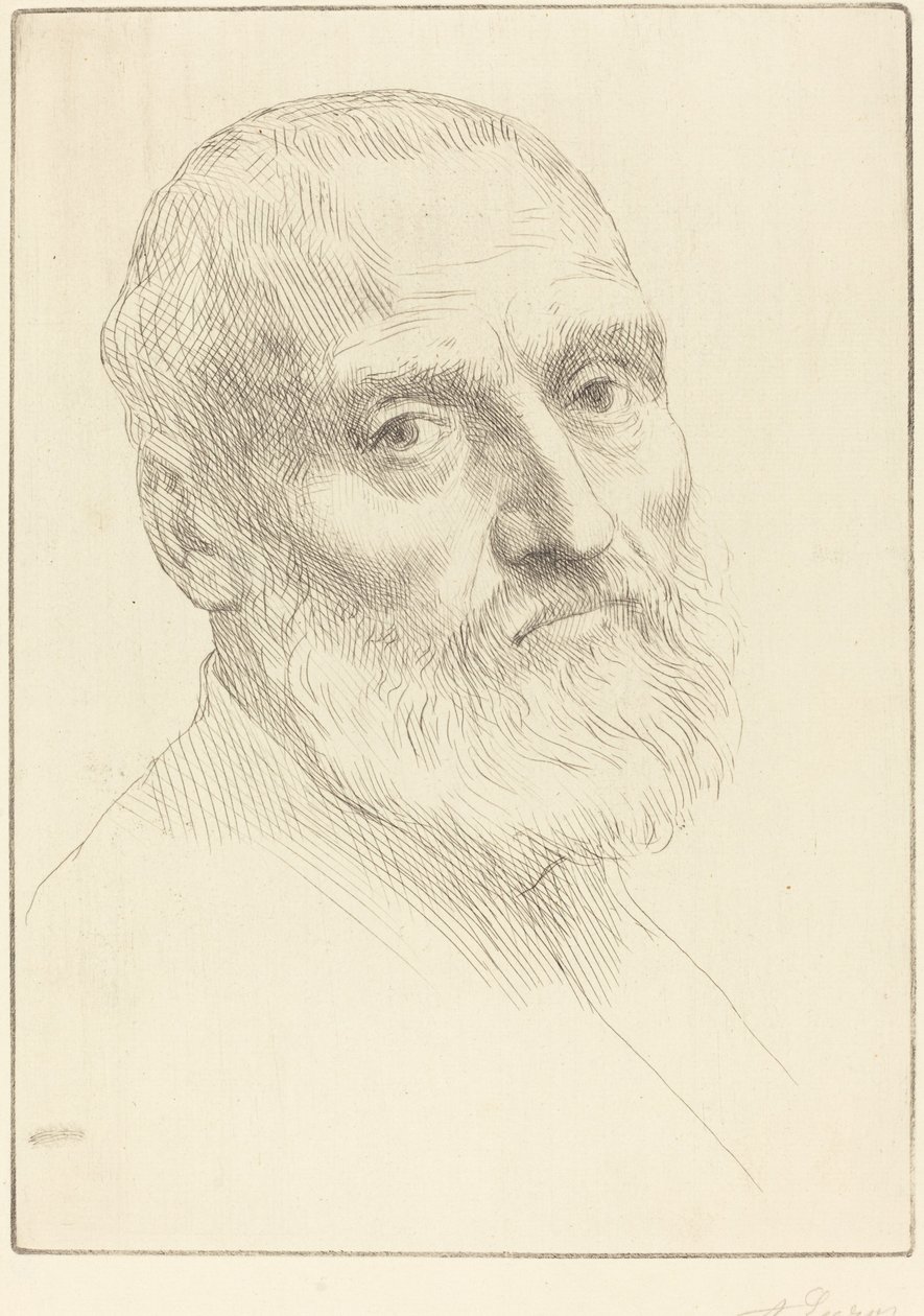 Study for Head of a Man by Alphonse Legros