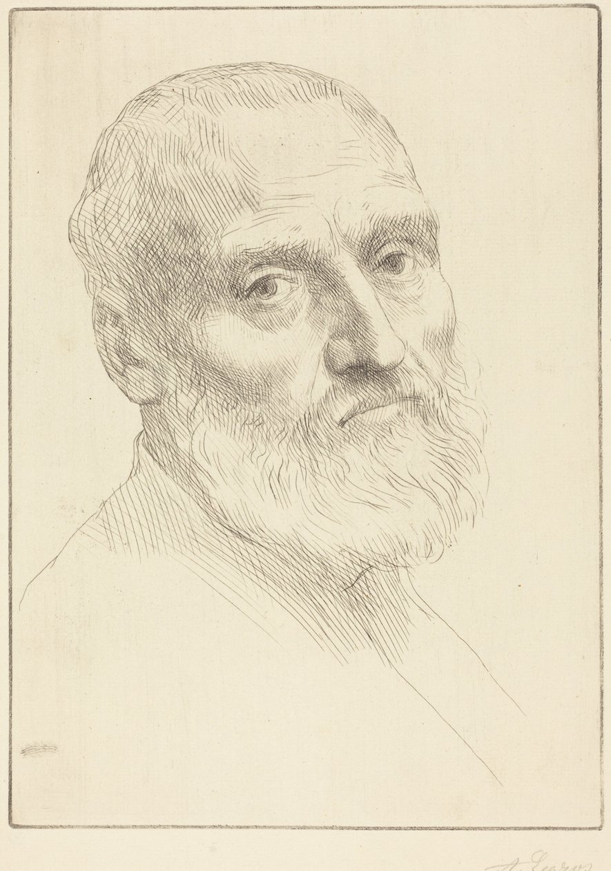 Study for Head of a Man by Alphonse Legros