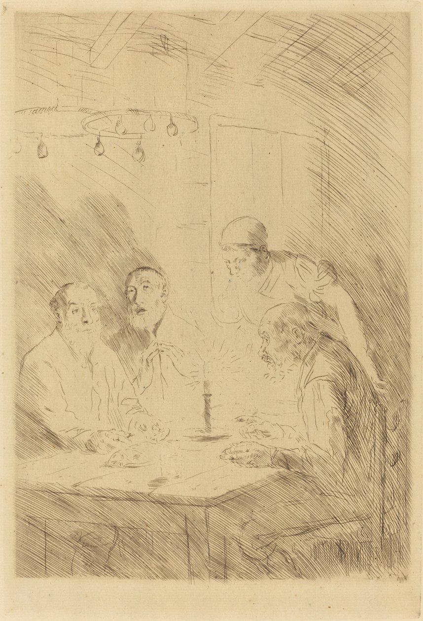 Supper of the Poor by Alphonse Legros