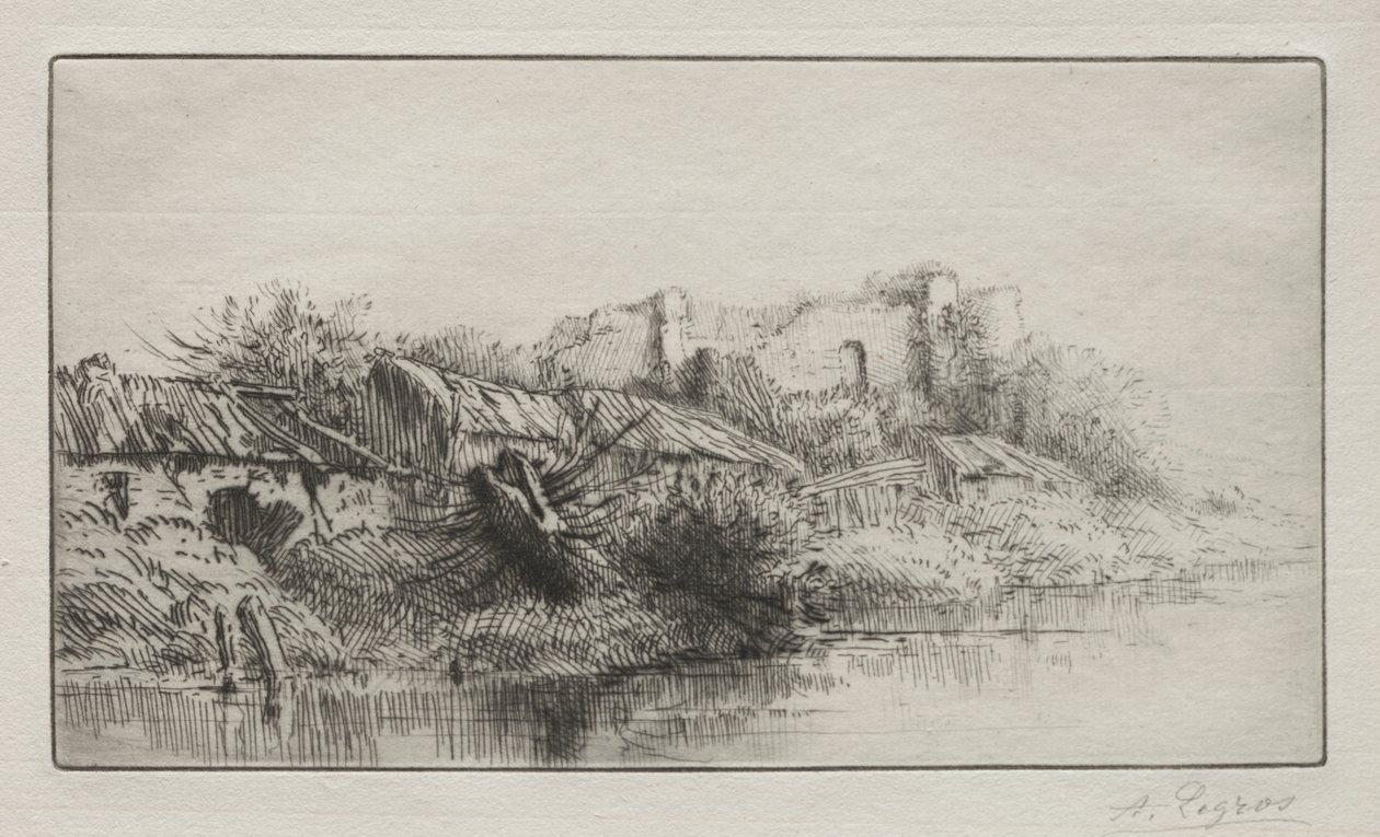 The Abandoned Village by Alphonse Legros