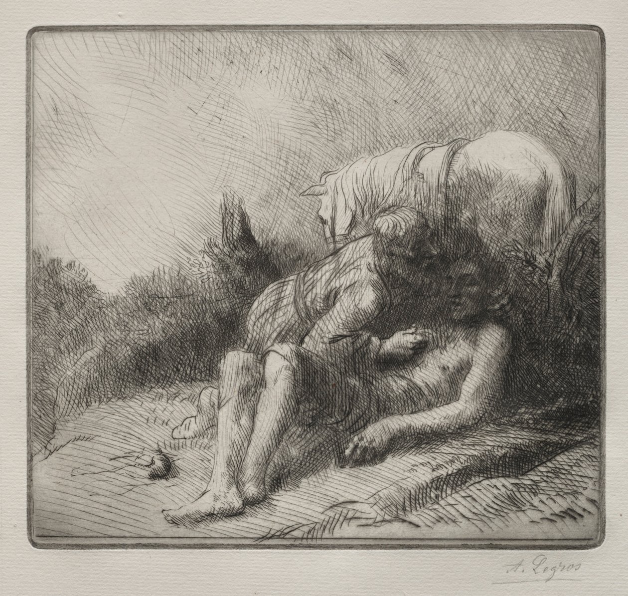 The Good Samaritan by Alphonse Legros