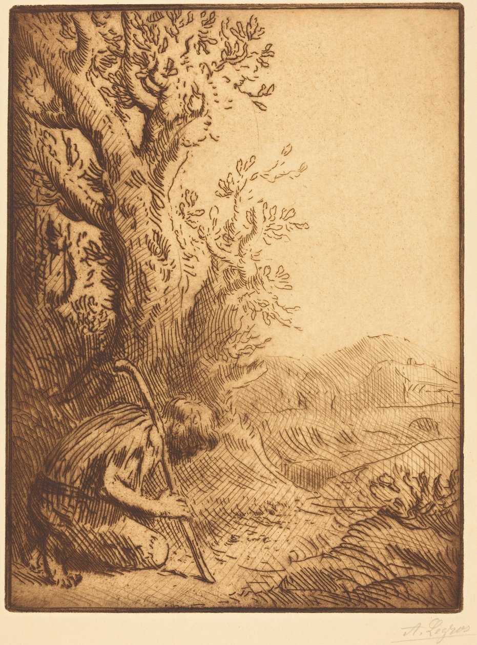 The Prodigal Son, 4th plate by Alphonse Legros