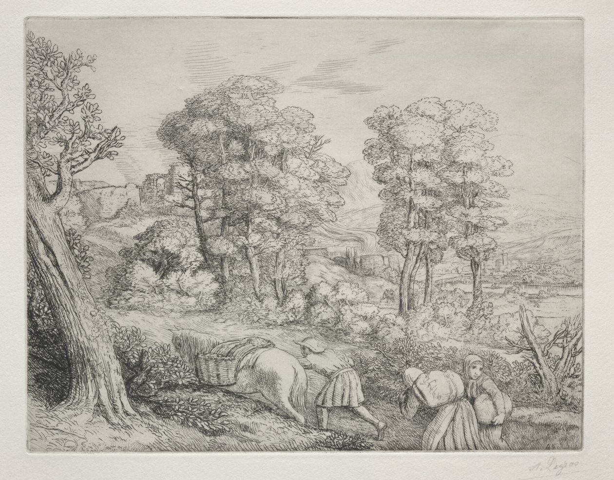 The Return to the Farm by Alphonse Legros