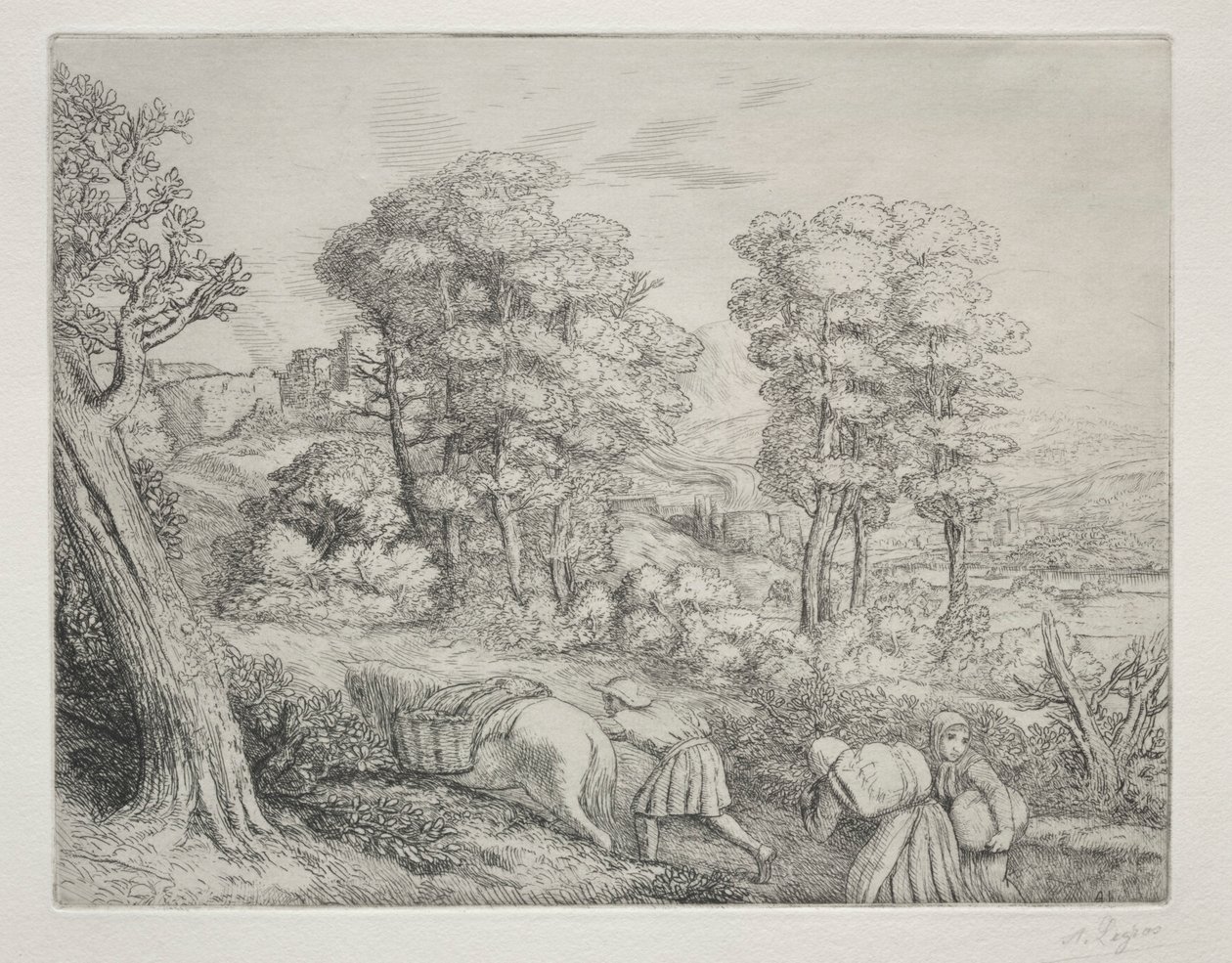 The Return to the Farm by Alphonse Legros