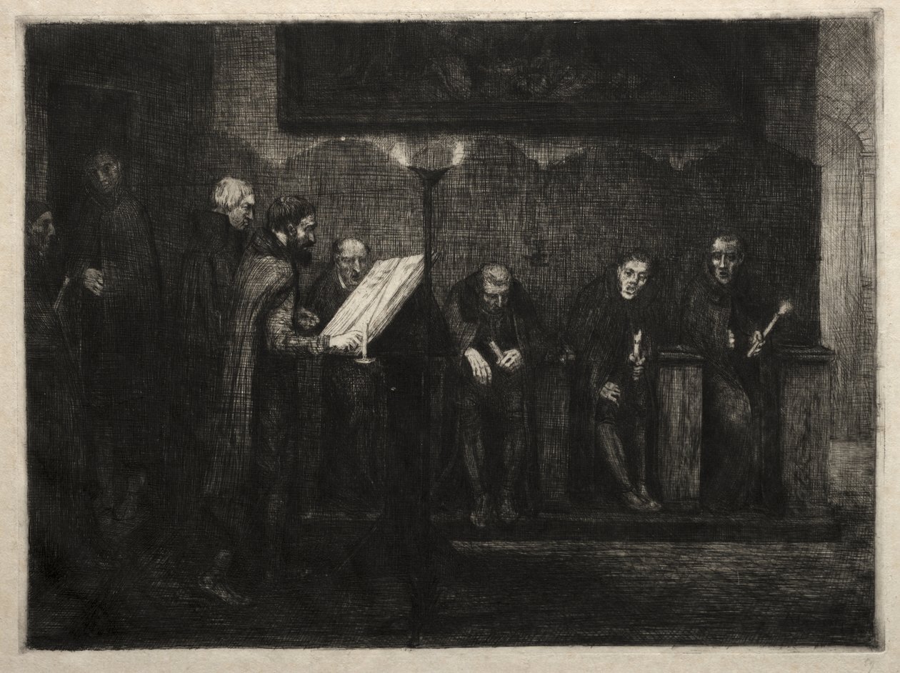 The Spanish Singers by Alphonse Legros