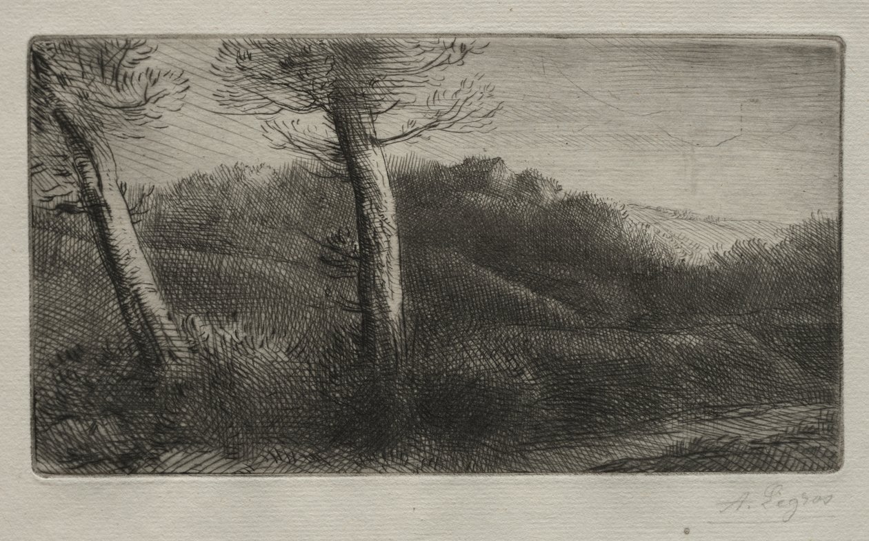 The Traveler Stretched out on the Grass by Alphonse Legros