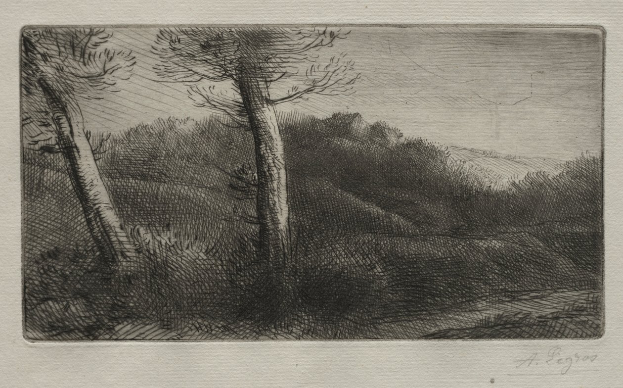 The Traveler Stretched out on the Grass by Alphonse Legros