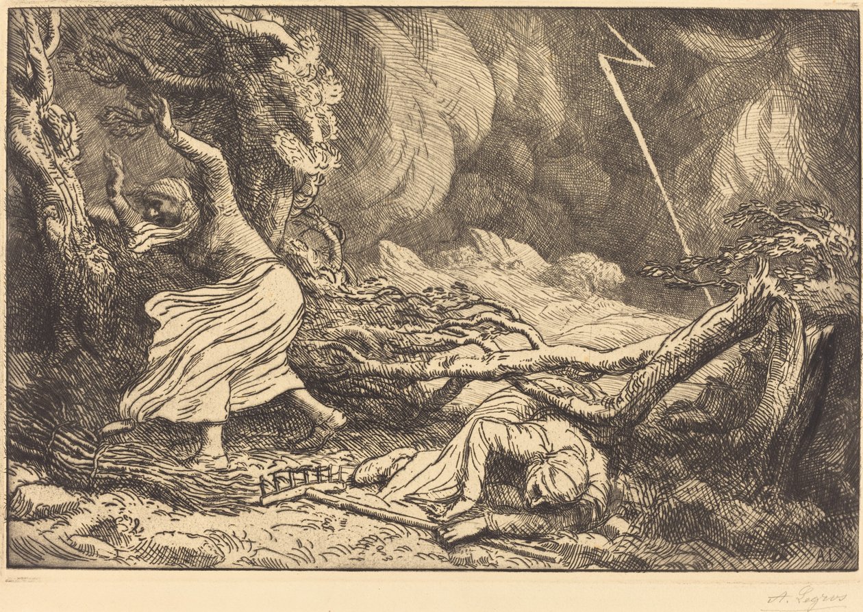 Victims of the Lightning by Alphonse Legros