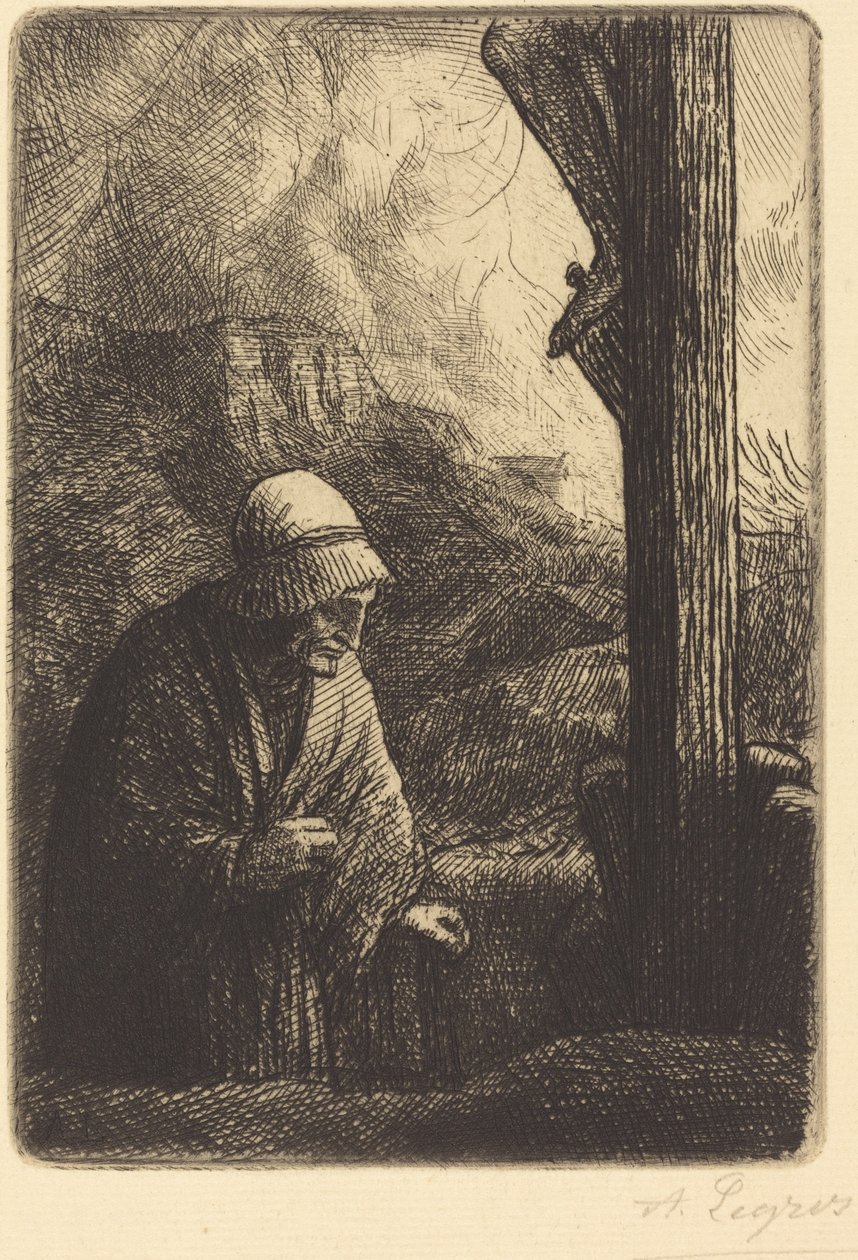 Woman at the Foot of the Cross by Alphonse Legros