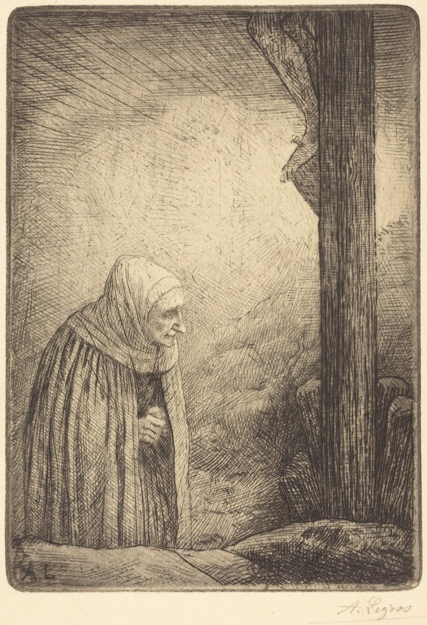 Woman at the Foot of the Cross by Alphonse Legros