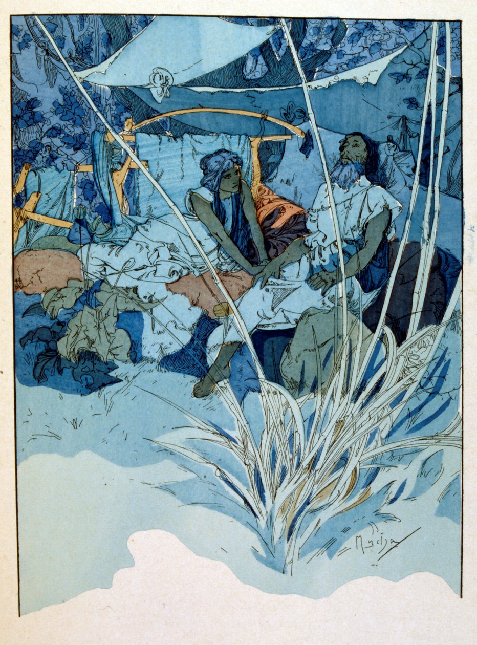 Illustration by Alphonse Mucha from 
