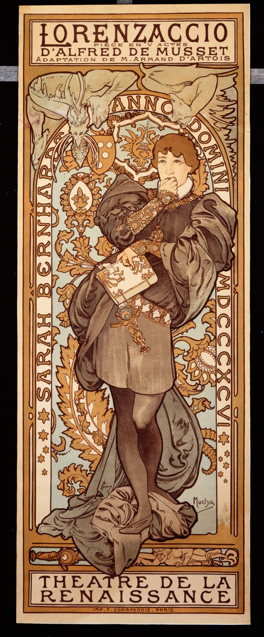 Lorenzaccio by Alphonse Mucha