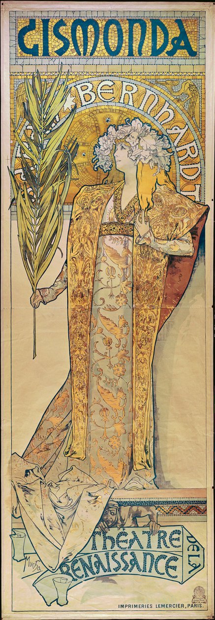 Sarah Bernhardt Poster by Alphonse Marie Mucha