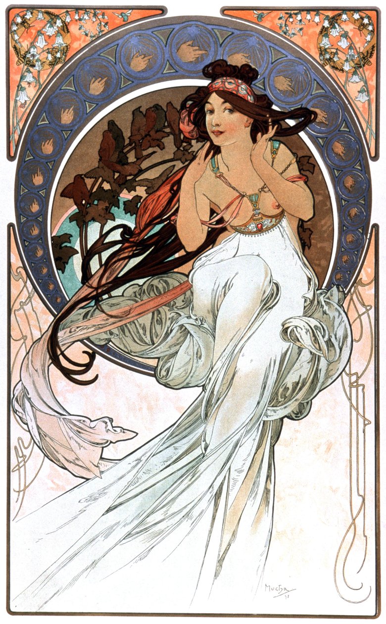 The Allegory of Music by Alphonse Marie Mucha