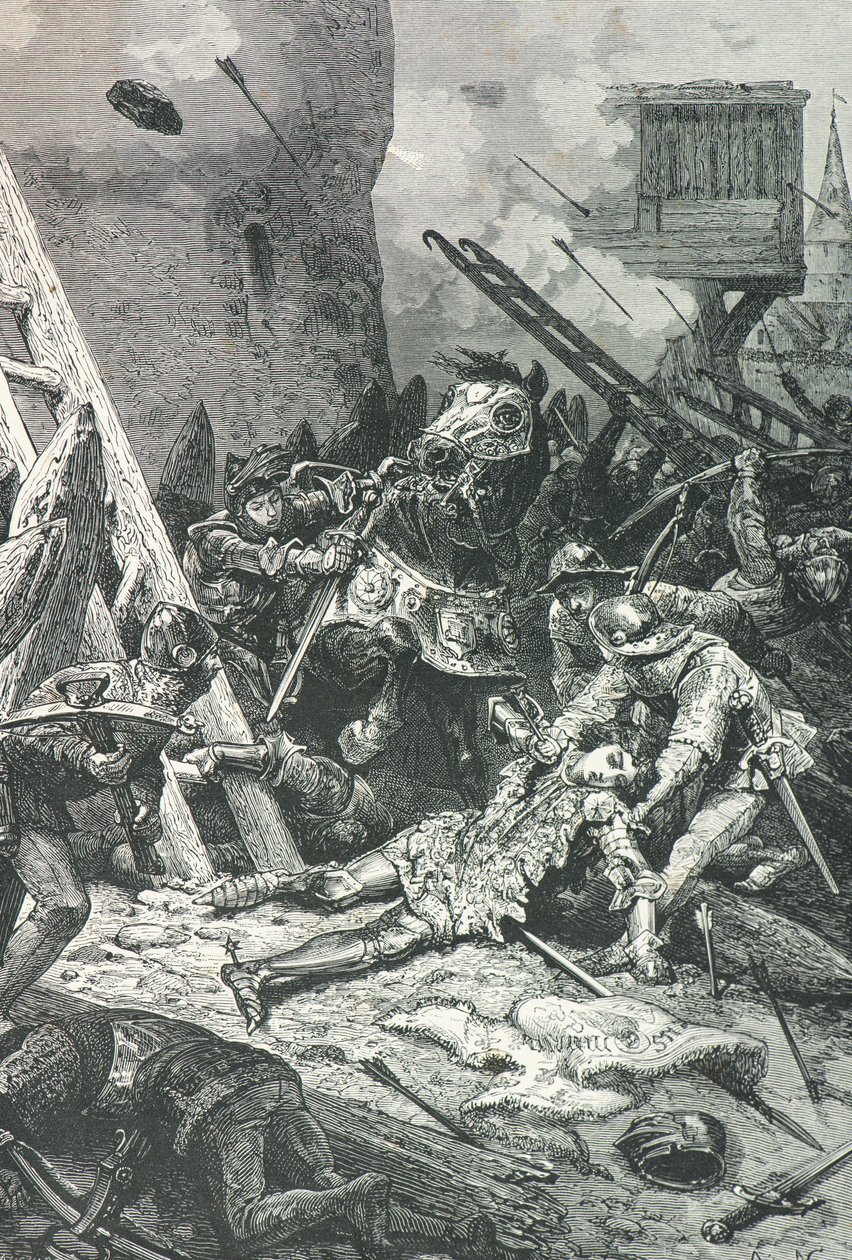 Joan of Arc Injured During the Siege of Orleans by Alphonse Marie de Neuville