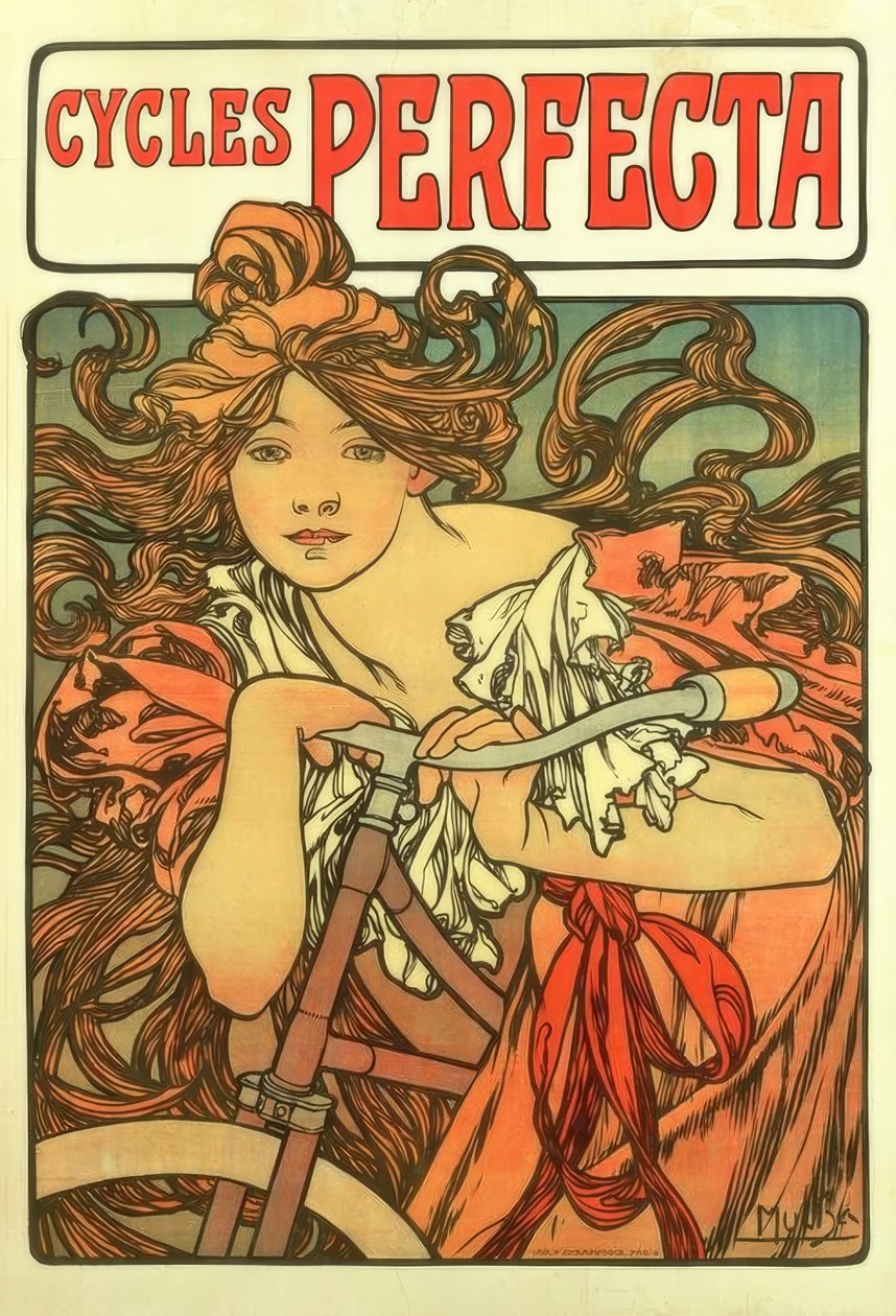 Cycles Perfecta by Alphonse Mucha