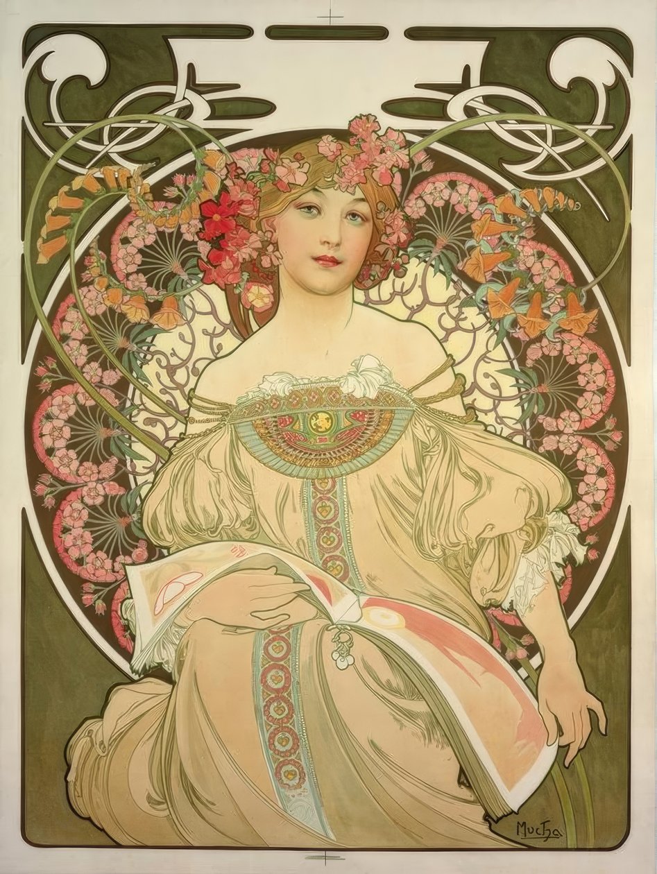 Reverie by Alphonse Mucha