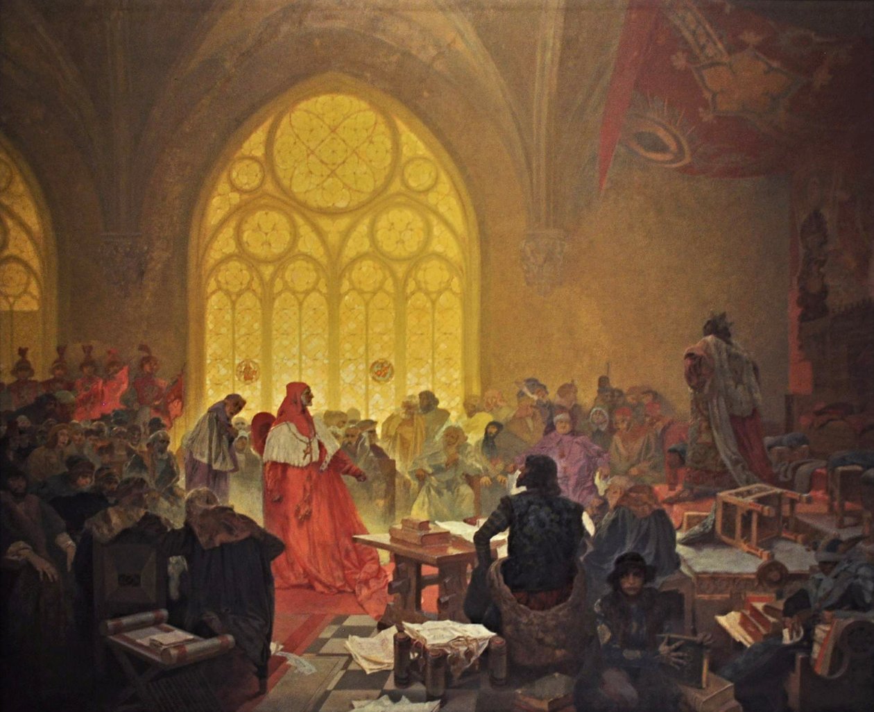 The Hussite King George of Podebrady (The Slav Epic) by Alphonse Mucha