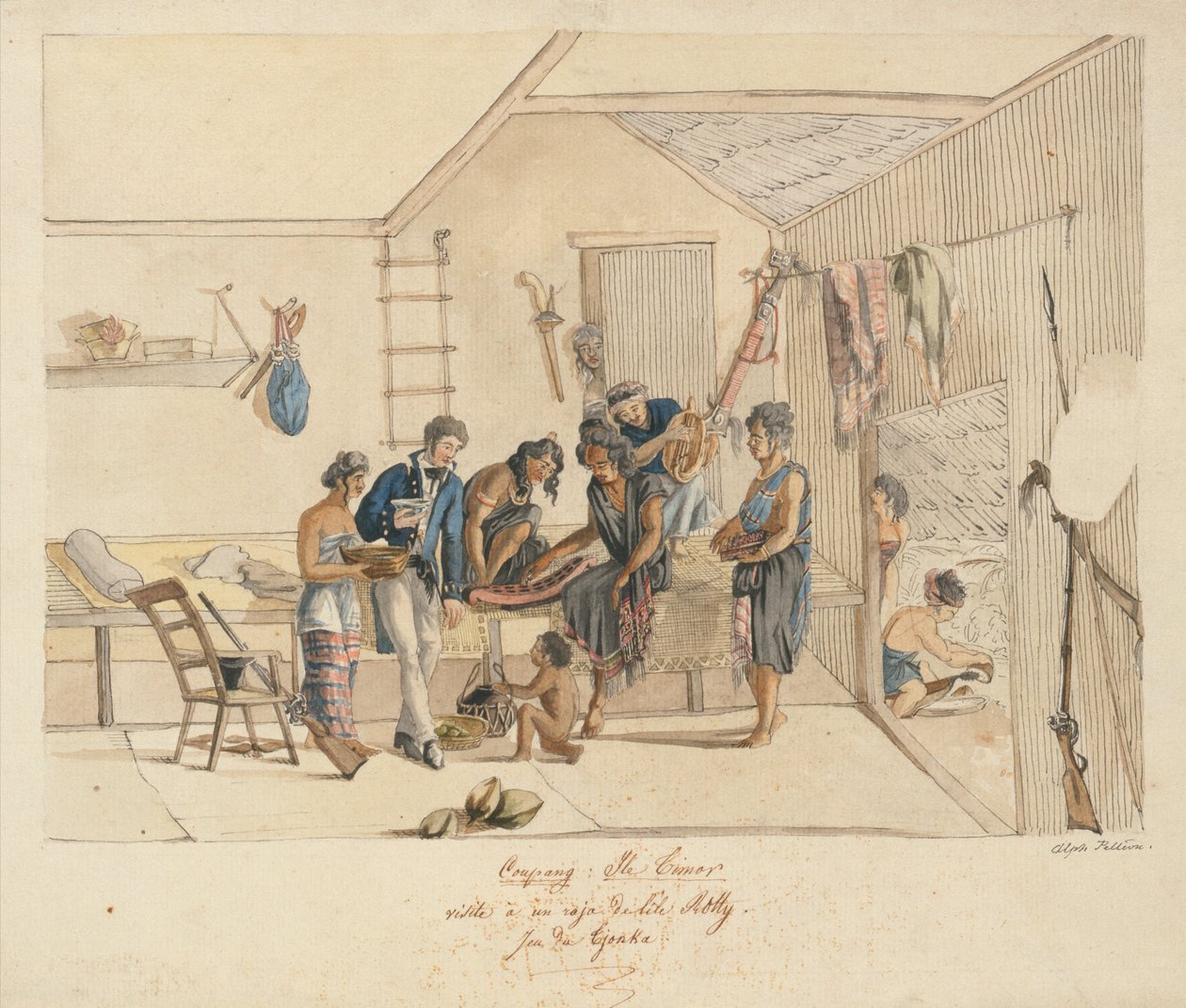 Visiting a Raja of the Timor Islands by Alphonse Pellion
