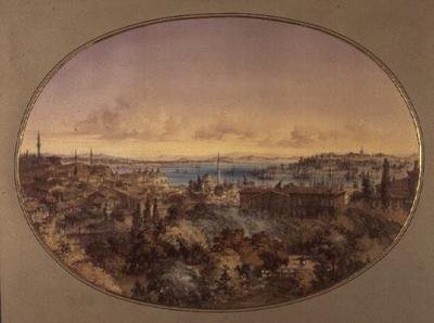 View of Constantinople from Galata Looking Towards the Golden Horn and the Bosphorus by Amadeo Preziosi