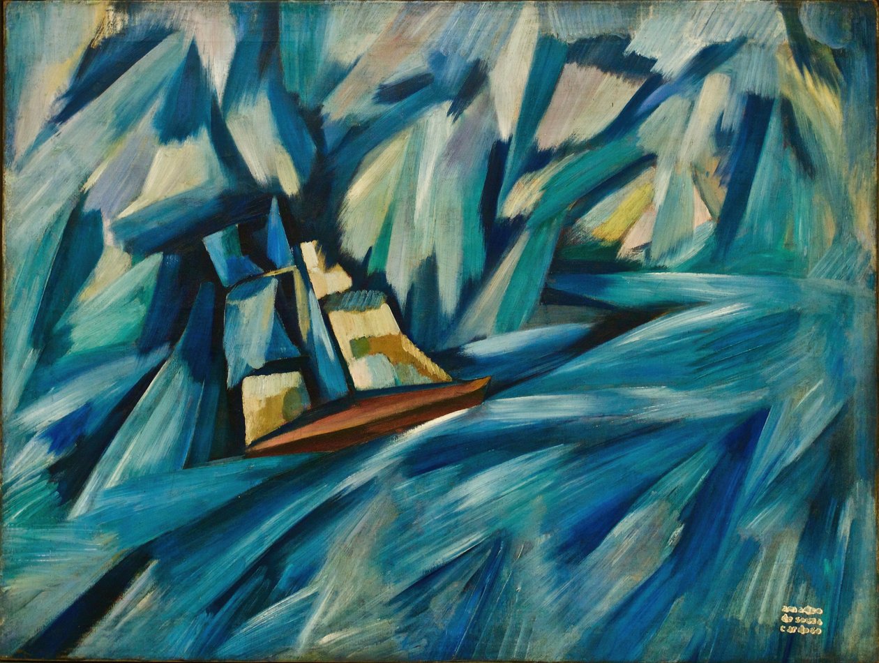 Sailboat by Amadeu de Souza Cardoso