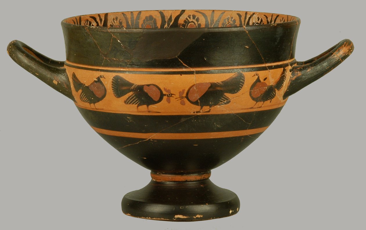Attic red-figure skyphos, c.540 BC by Amasis Painter circle of Amasis Painter circle of