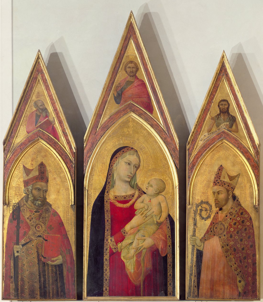 Madonna and Child with Saints Nicholas and Proculus by Ambrogio Lorenzetti