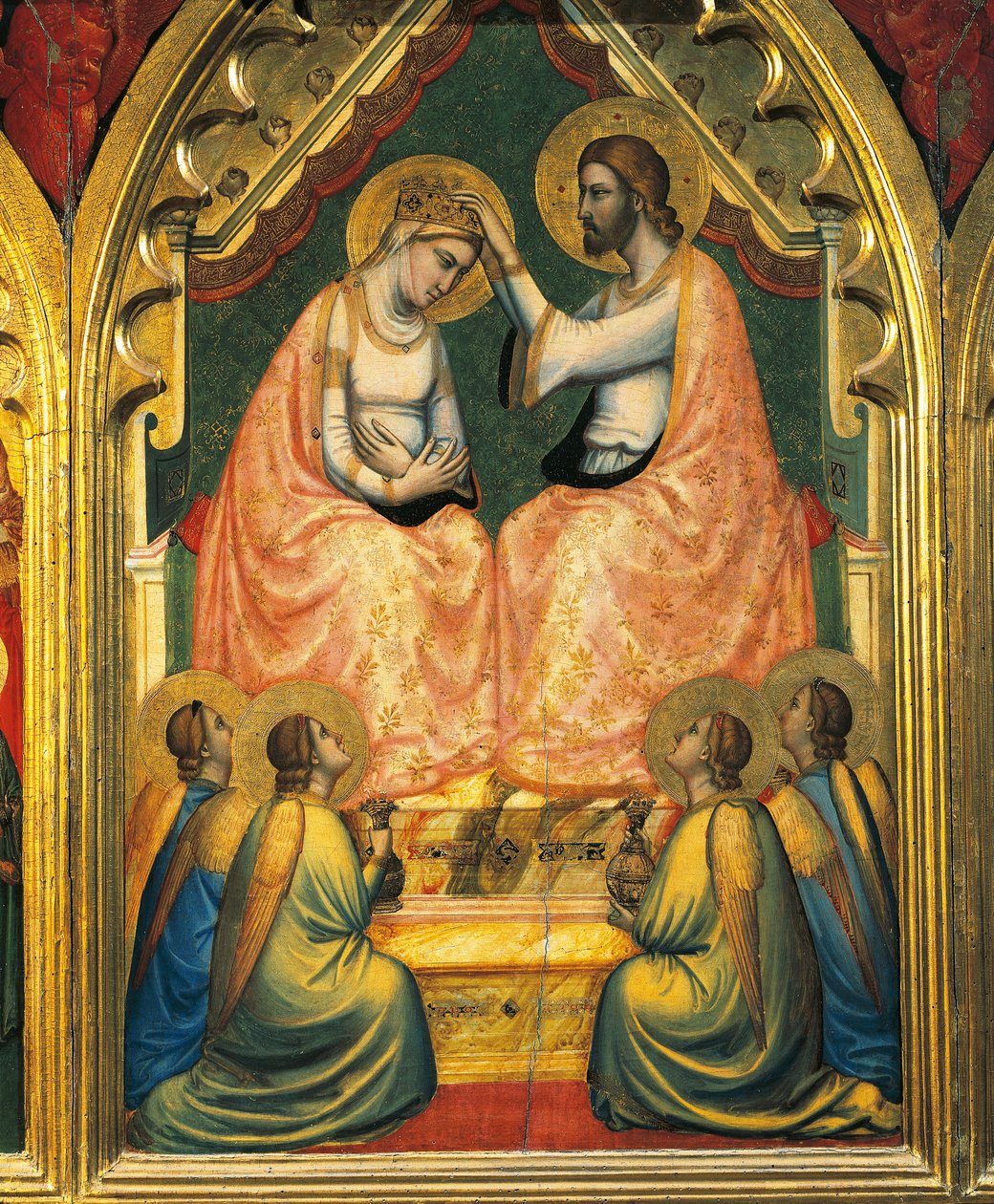 Coronation of the Virgin by Ambrogio Bondone (workshop) Giotto