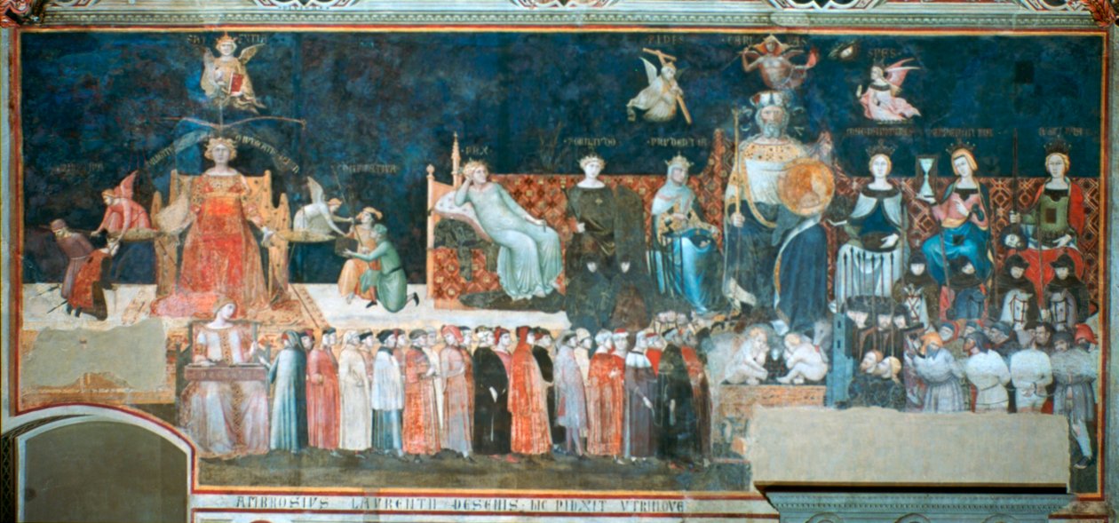 Allegory of the Good Government by Ambrogio Lorenzetti