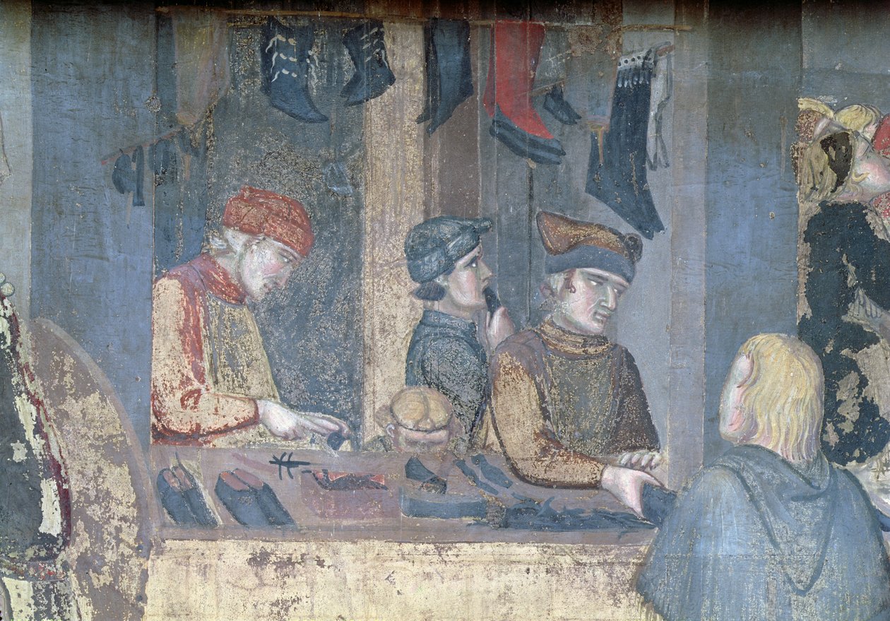 Effects of Good Government in the City (detail) by Ambrogio Lorenzetti