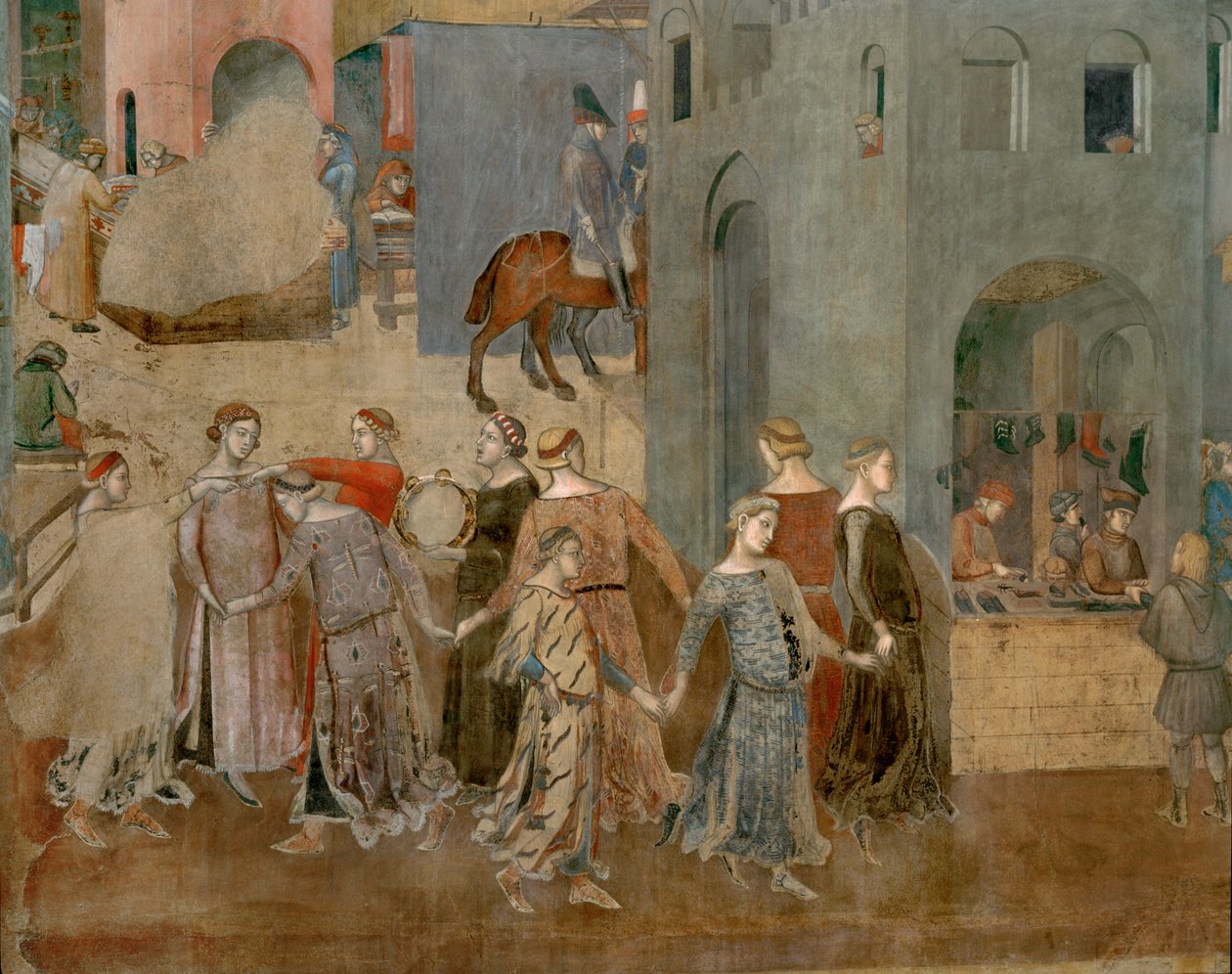 The blessings of good government by Ambrogio Lorenzetti