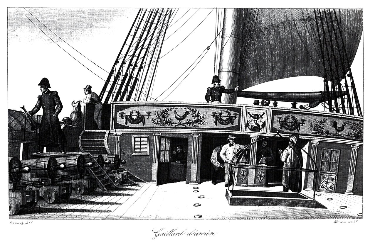 Aftercastle of the Frigate Méduse by Ambroise Louis Garneray
