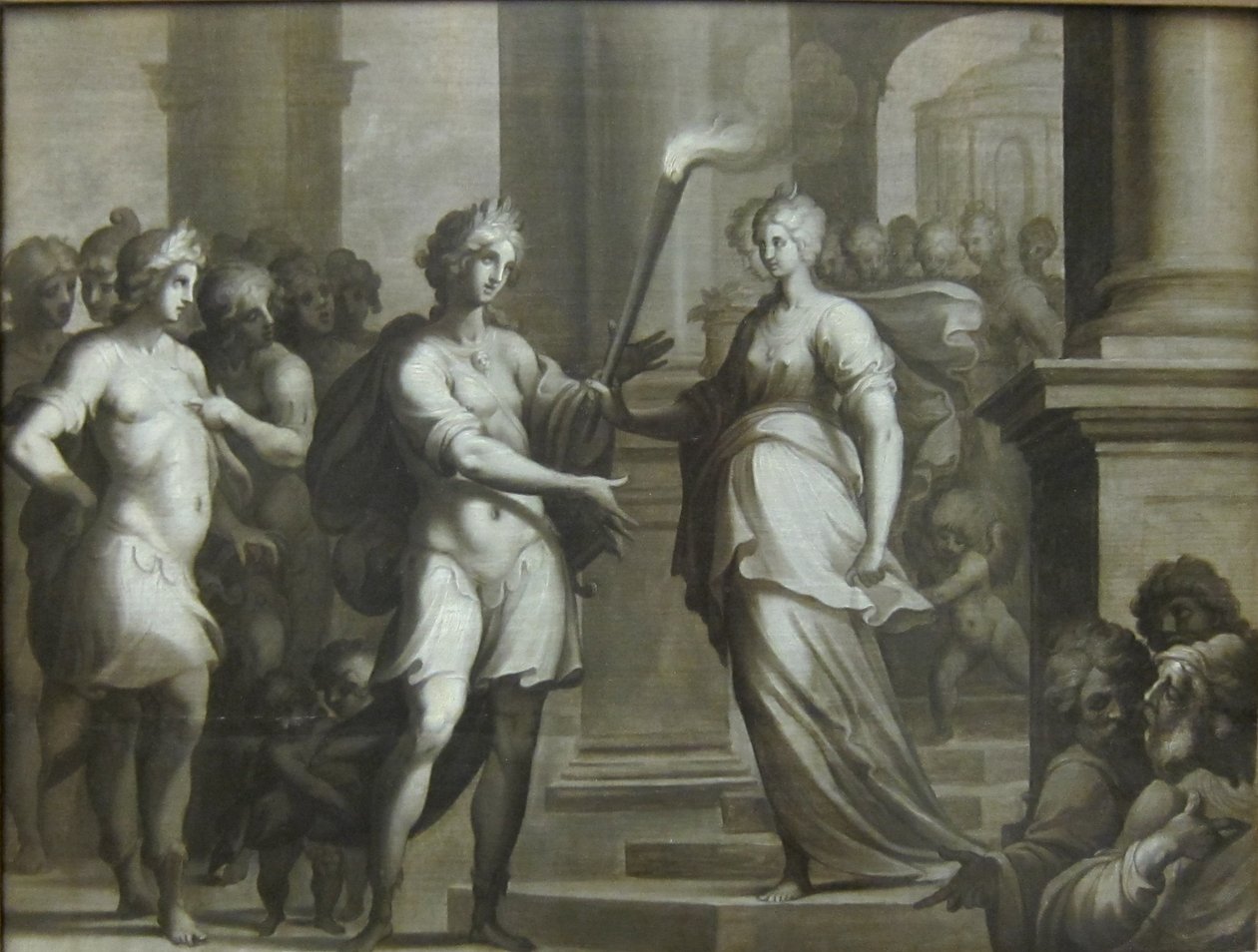 Théagène Receives the Torch from the Hands of Chariclée by Ambroise Dubois