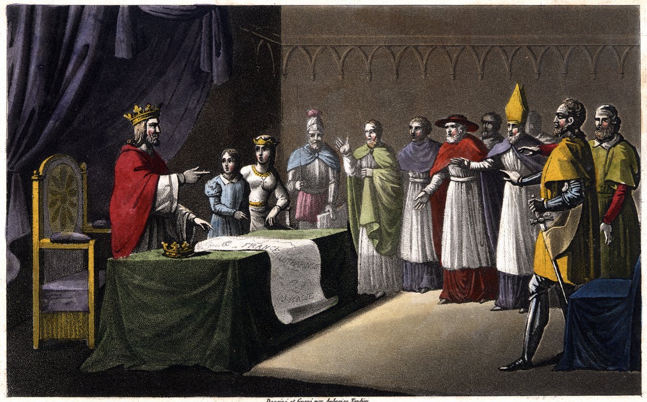 Assembly of Worms: Deposition of Louis I the Debonnaire by his Sons by Ambroise Tardieu